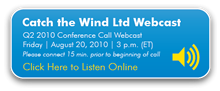 CTW Q2 2010 Webcast